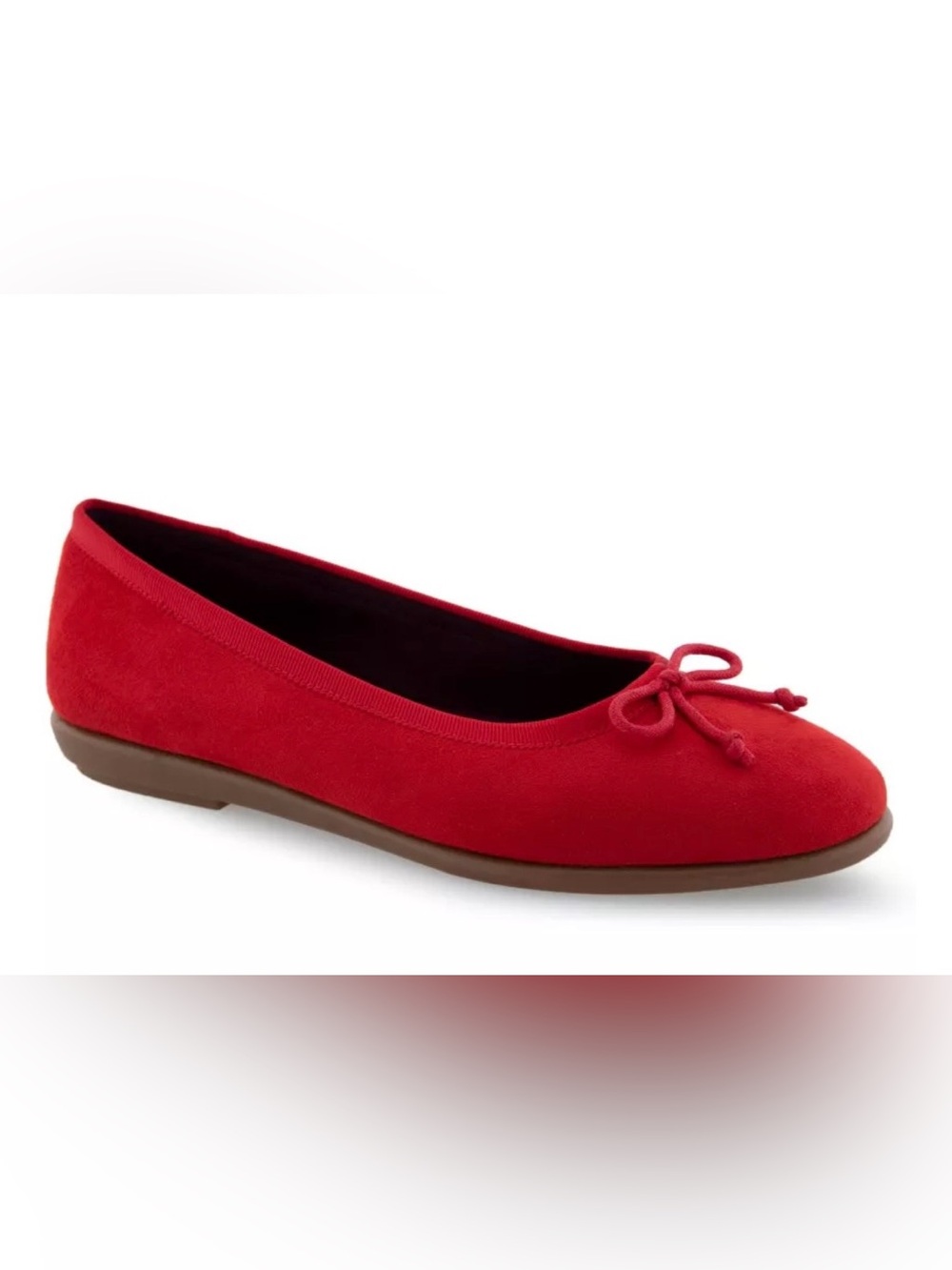 AEROSOLES Red Bow Ballet Flat Size 11